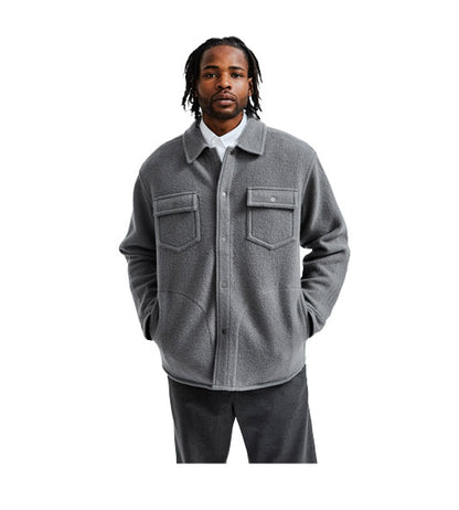 Reigning Champ Wool Overshirt Carbon