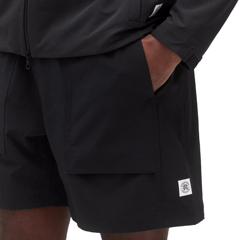 Reigning Champ Woven Stretch Nylon Utility Short Black