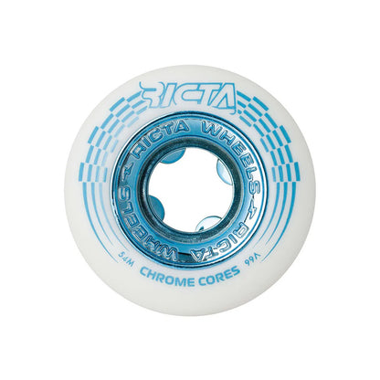 Ricta Chrome Core White/Teal Wheels 99A 54mm