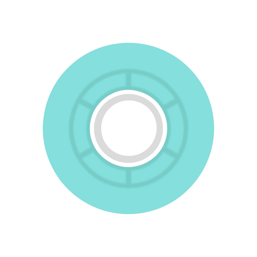 Ricta Clouds Transparent Aqua White 78A 57mm Wheels