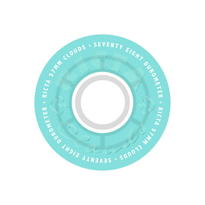 Ricta Clouds Transparent Aqua White 78A 57mm Wheels