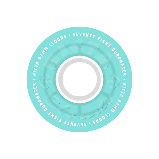 Ricta Clouds Transparent Aqua White 78A 57mm Wheels