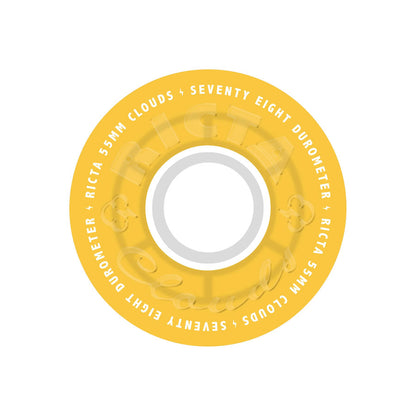 Ricta Clouds Transparent Citrus White 78A 55mm Wheels