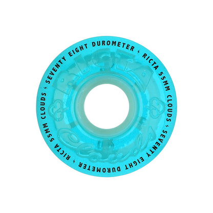Ricta Wheels Clouds Transparent Blue 78A 55mm