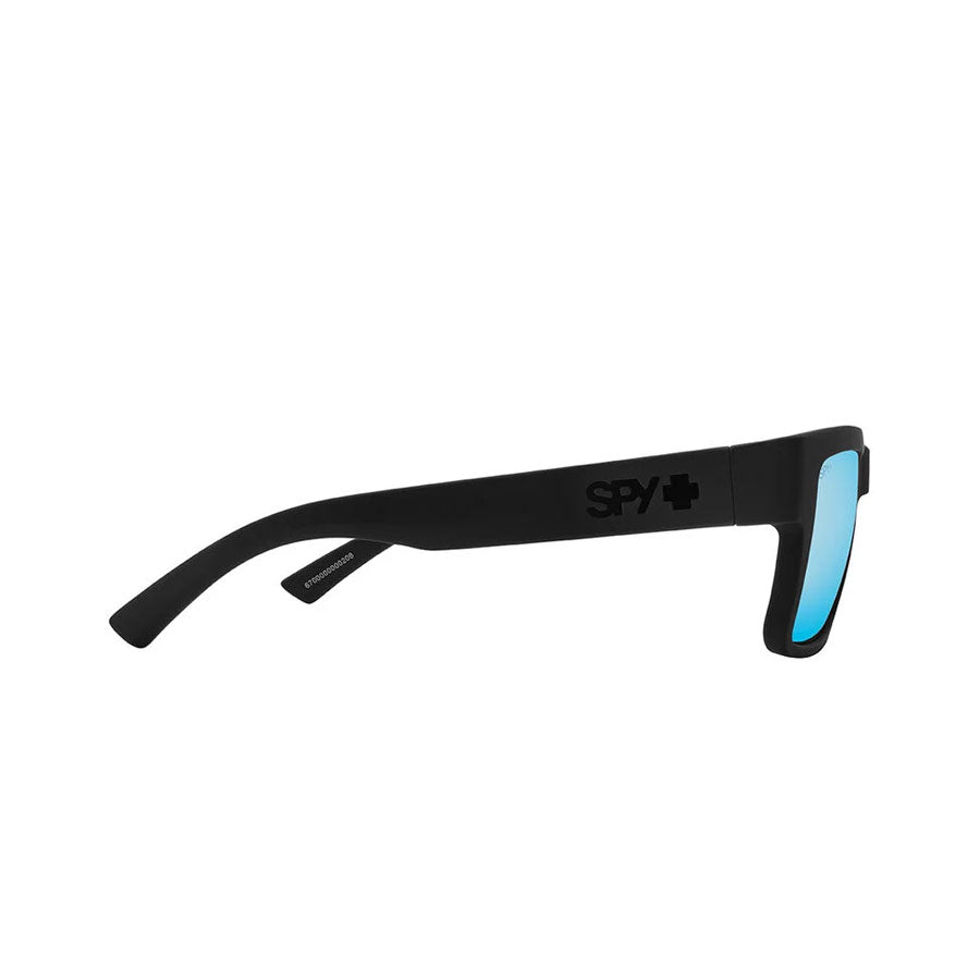SPY Montana Soft Matte Black - Happy Boost Polar Ice Blue Mirror