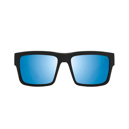 SPY Montana Soft Matte Black - Happy Boost Polar Ice Blue Mirror