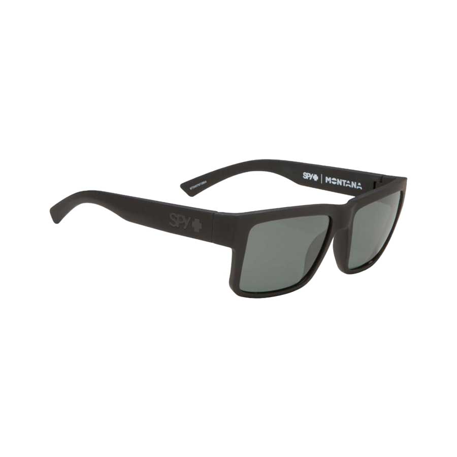 SPY Montana Soft Matte Black Happy  Gray Green Polar