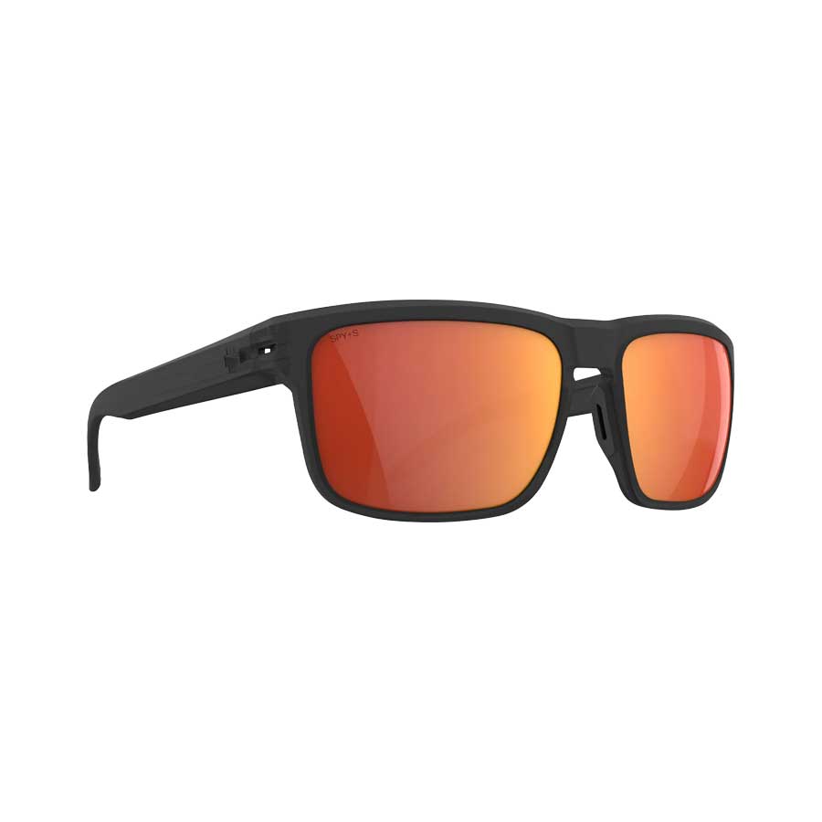 SPY Region XL ANSI Translucent Matte Black - Happy Boost Polar Orange Mirror