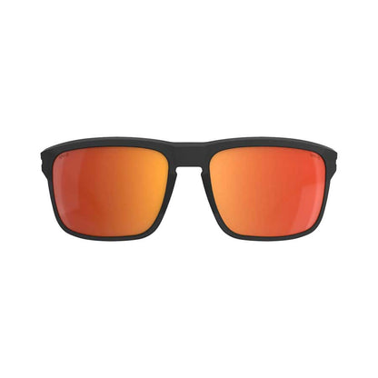 SPY Region XL ANSI Translucent Matte Black - Happy Boost Polar Orange Mirror
