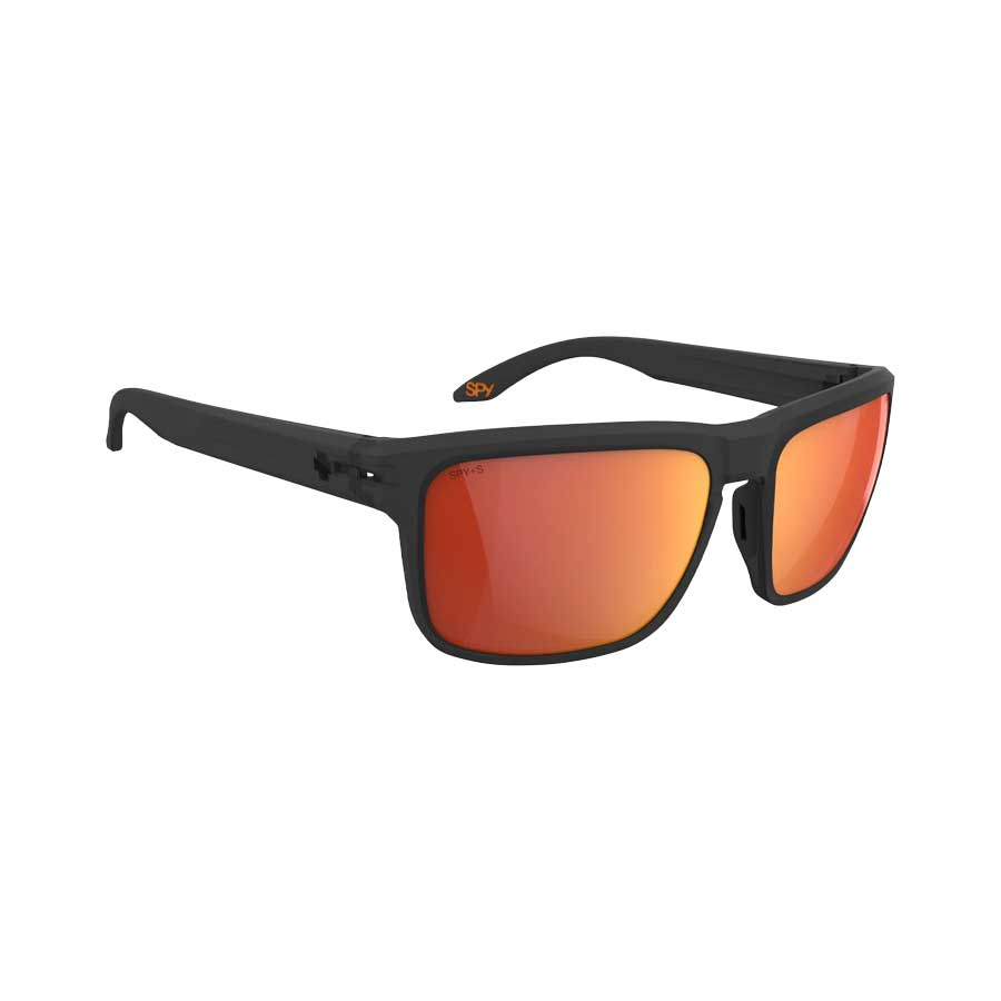 SPY Region XL ANSI Translucent Matte Black - Happy Boost Polar Orange Mirror
