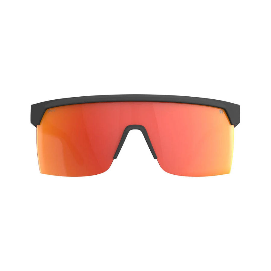 SPY Super Flynn Ansi Translucent Matte Black - Happy Gray Green Orange Mirror