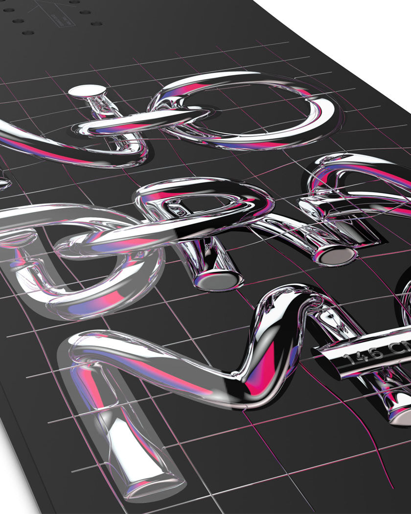 Salomon's premiere women’s park board, the No Drama, was built for jumps, transition, and rails using our most responsive camber profile, paired with a versatile flex and sidecut for precise maneuvers. A steeper nose and tail design provides snap, response, and swing weight reduction while a long list of tech enhances pop and stability at high speeds