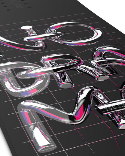 Salomon's premiere women’s park board, the No Drama, was built for jumps, transition, and rails using our most responsive camber profile, paired with a versatile flex and sidecut for precise maneuvers. A steeper nose and tail design provides snap, response, and swing weight reduction while a long list of tech enhances pop and stability at high speeds