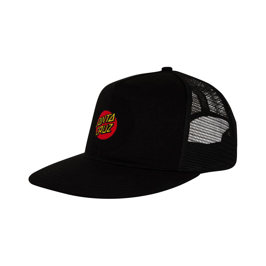 Santa Cruz Cruz Embroidered Trucker Hat Black