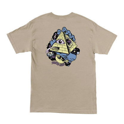 Santa Cruz Knibbs Invasion Hand T-Shirt - Sand