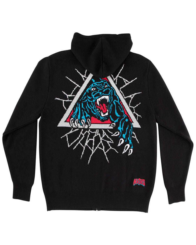 Santa Cruz Natas Panther Zip Hoodie Black