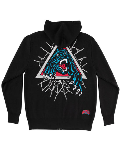 Santa Cruz Natas Panther Zip Hoodie Black