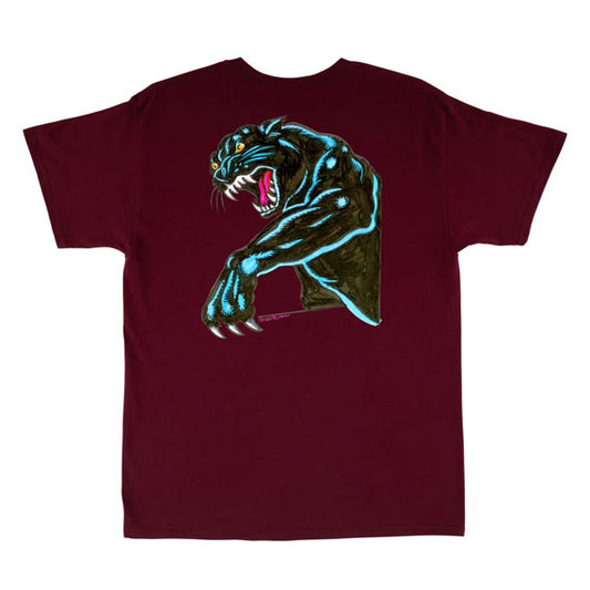 Santa Cruz Natas Sketch Panther T-Shirt Maroon