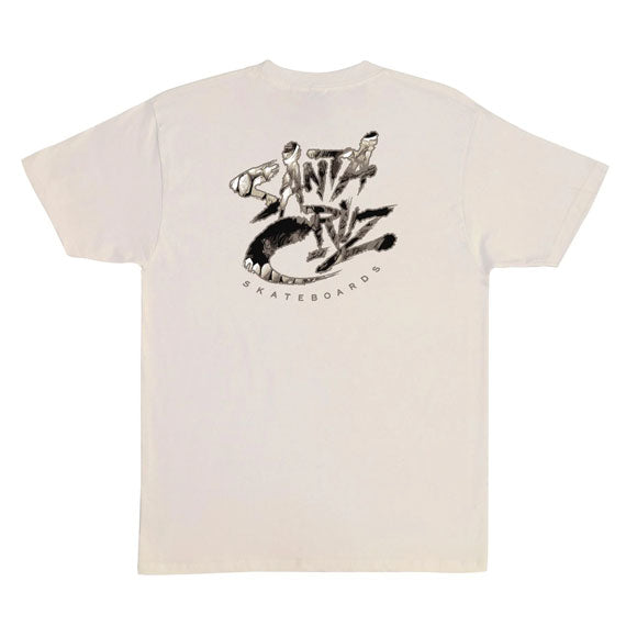 Santa Cruz Pace Deathtrap Oversized T-Shirt Natural