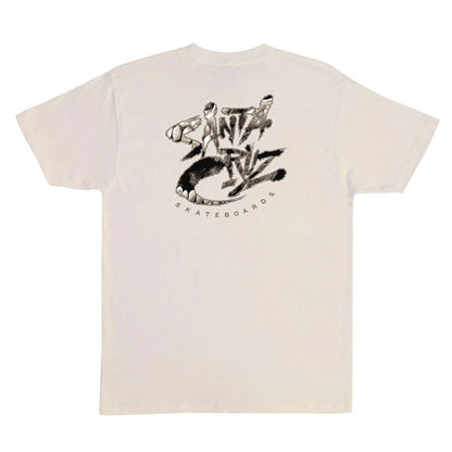 Santa Cruz Pace Deathtrap Oversized T-Shirt Natural