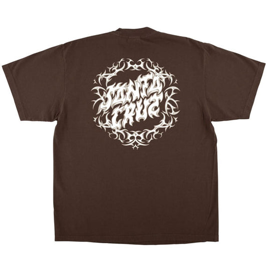 Santa Cruz Razor Dot Center T-Shirt Mocha