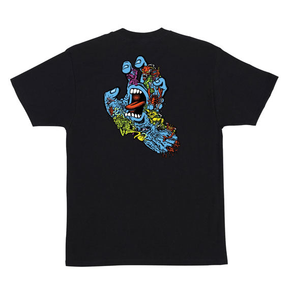 Santa Cruz Roskopp Screaming Five T-Shirt Black