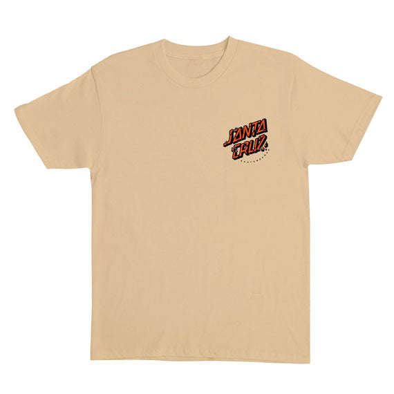 Santa Cruz Roskopp Screaming Five T-Shirt Vegas Gold