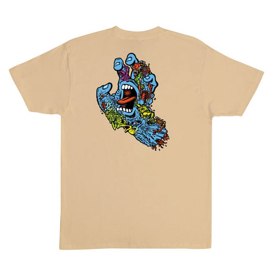 Santa Cruz Roskopp Screaming Five T-Shirt Vegas Gold
