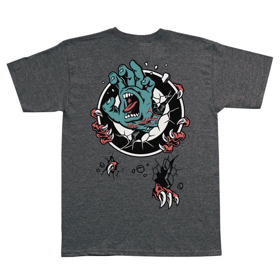 Santa Cruz Roskopp Screaming Target T-Shirt - Dark Heather