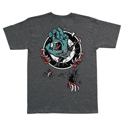 Santa Cruz Roskopp Screaming Target T-Shirt - Dark Heather