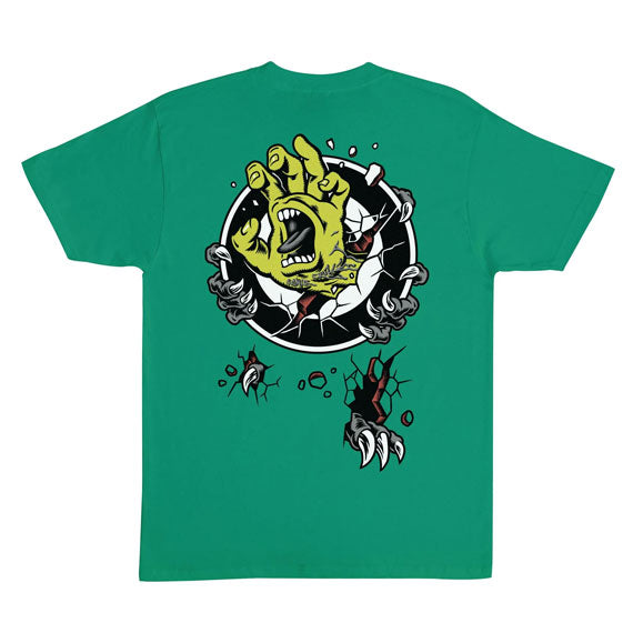 Santa Cruz Roskopp Screaming Target T-Shirt - Kelly