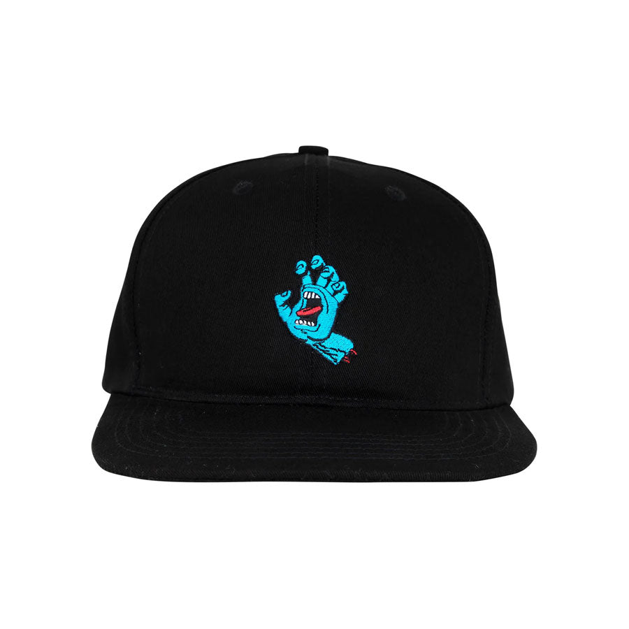 Santa Cruz Screaming Hand Snapback Hat Black