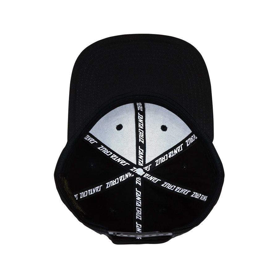 Santa Cruz Screaming Hand Snapback Hat Black