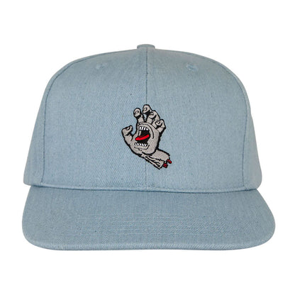 Santa Cruz Snapback Screaming Hand Light Denim