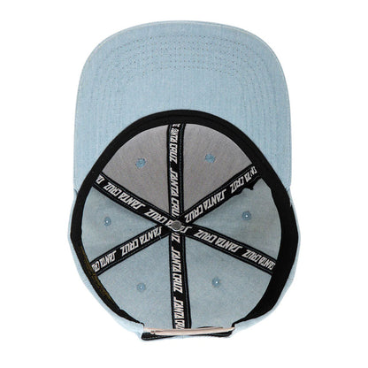 Santa Cruz Snapback Screaming Hand Light Denim