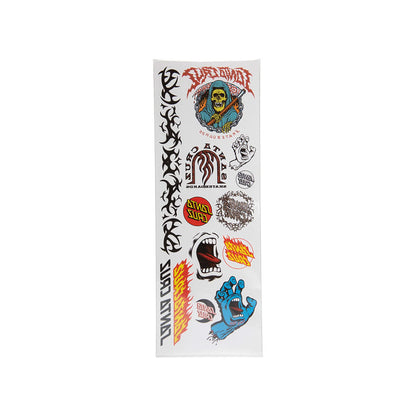 Santa Cruz Temporary Tattoo Set Tatted Multi