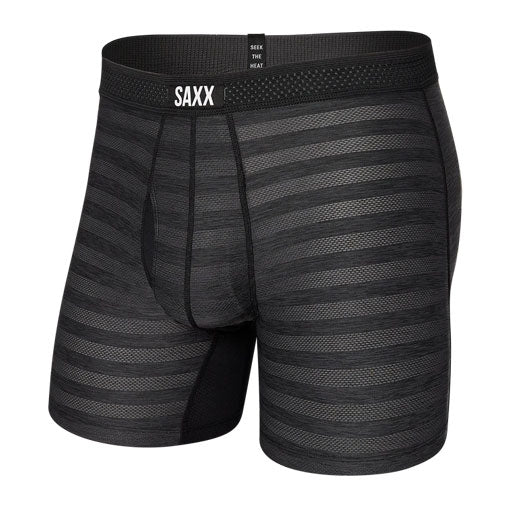 Saxx Droptemp Cool Mesh BB Fly - Black Heather