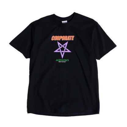 Sci-Fi Fantasy Corporate Aesthetics T-Shirt Black
