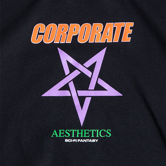 Sci-Fi Fantasy Corporate Aesthetics T-Shirt Black
