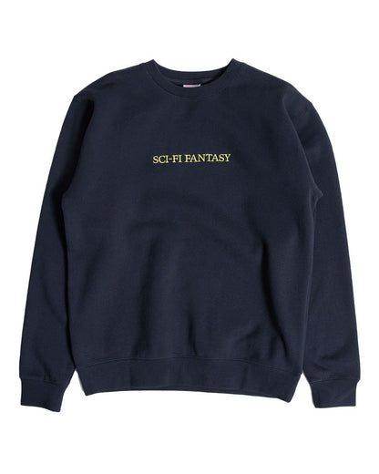 Sci-Fi Fantasy Logo Crewneck Navy