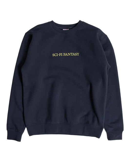 Sci-Fi Fantasy Logo Crewneck Navy