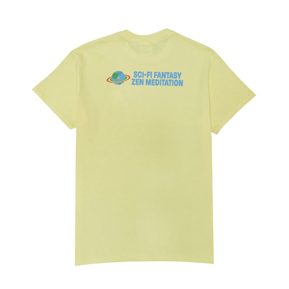 Sci-Fi Fantasy Zen Meditation T-Shirt Soft Yellow