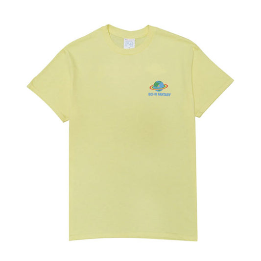 Sci-Fi Fantasy Zen Meditation T-Shirt Soft Yellow