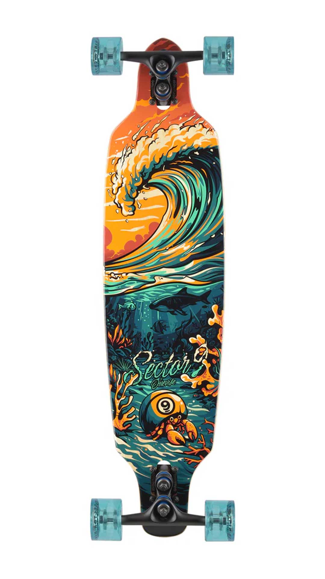 Sector 9 Flipside Fractal Longboard Complete