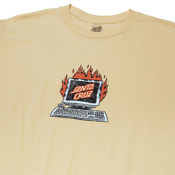 Santa Cruz Self Destruct T-Shirt Vegas Gold