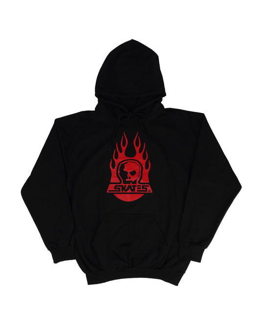 Skull Skates Burnt Fireball Burbs Hoodie Black/Red
