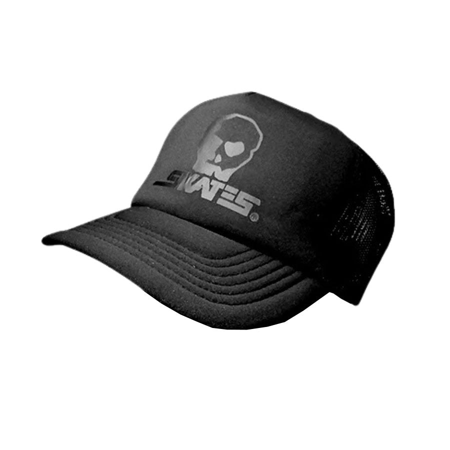 Skull Skates Foam Mesh Trucker Cap Large Blackout Logo