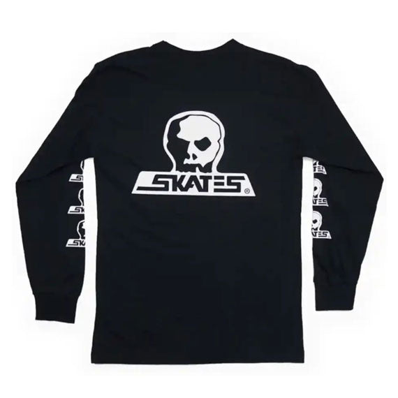 Skull Skates Long Sleeve Skull Logo T-Shirt - Black