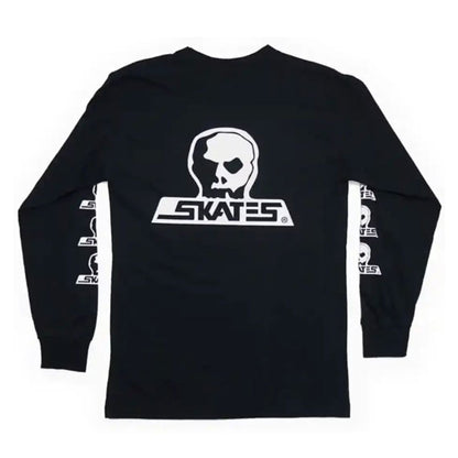 Skull Skates Long Sleeve Skull Logo T-Shirt - Black