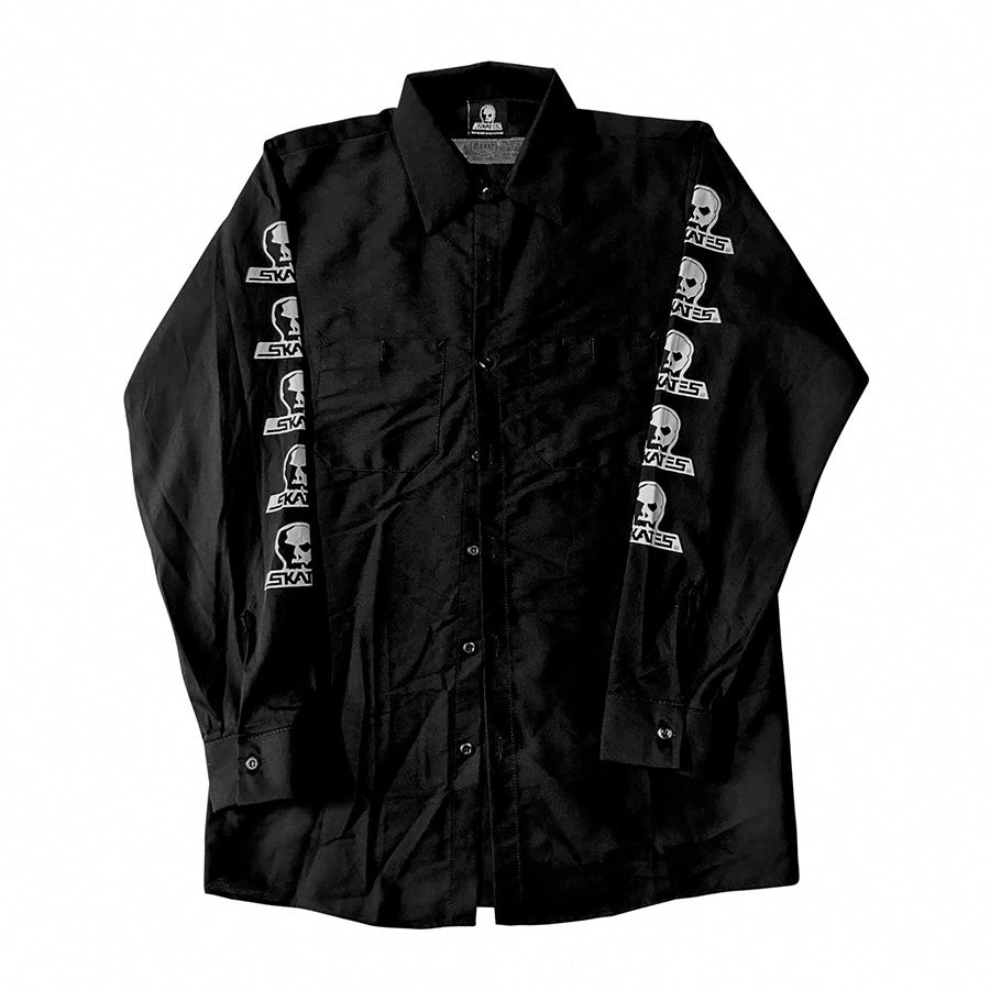 Skull Skates Skull Logo Work Shirt Black